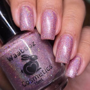 Proud To Be ME! - Trans Pride Indie Nail Polish Collection - Pink Holographic Nail Lacquer