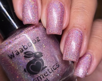 Proud To Be ME! - Trans Pride Indie Nail Polish Collection - Pink Holographic Nail Lacquer