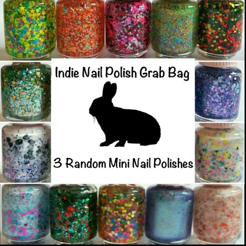 Indie Nail Polish Grab Bag Indie Nail Lacquer Glitter Nail Etsy