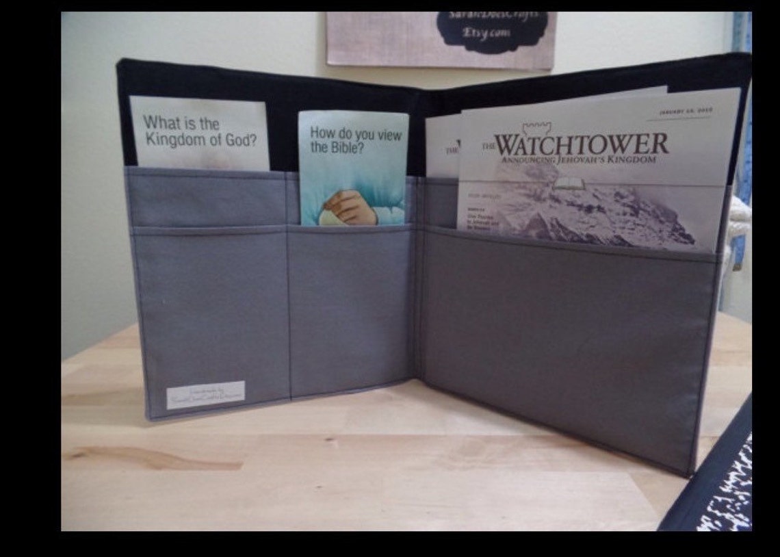 Sewing Tutorial JW Magazine Holder JW Magazine and Tract Etsy