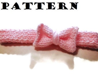 Knit Bow Headband Pattern