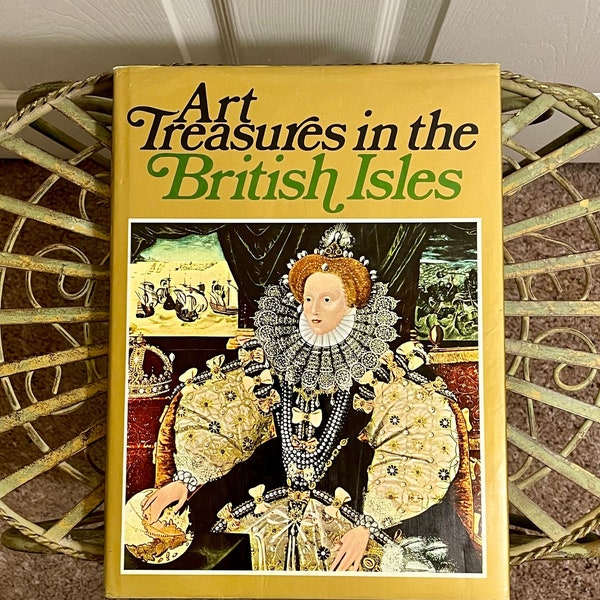 ART TREASURES in the BRITISH Isles, 1969, Stunning Photographs, Well Written, Beautiful Coffee Table Book, Gift, Decor, Solid Boards