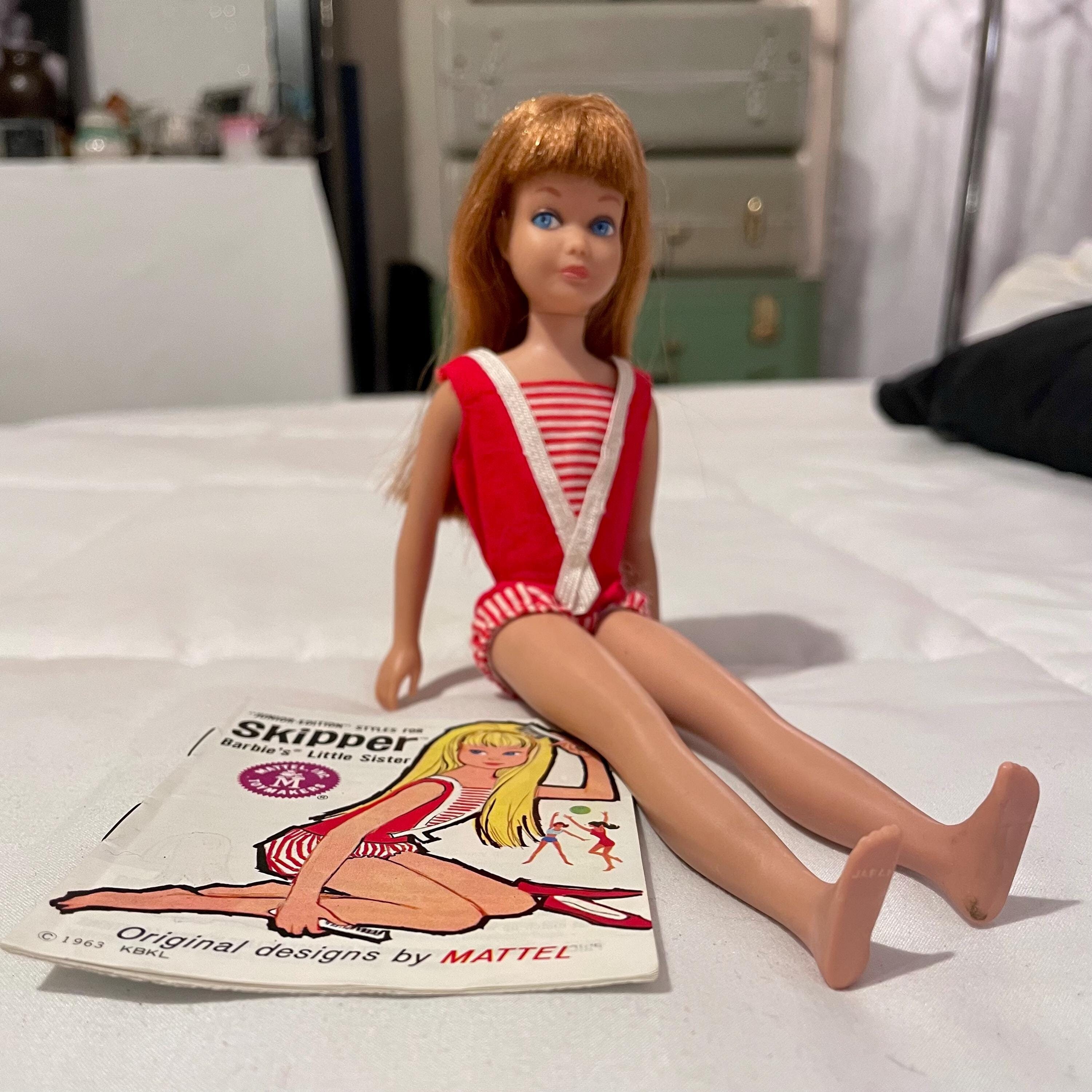 SKIPPER 1963 Original Barbie s Little Sister Long Red Hair Original Skipper and Handmade Clothes ORIGINAL Skipper BOOKLET Great Condition Etsy