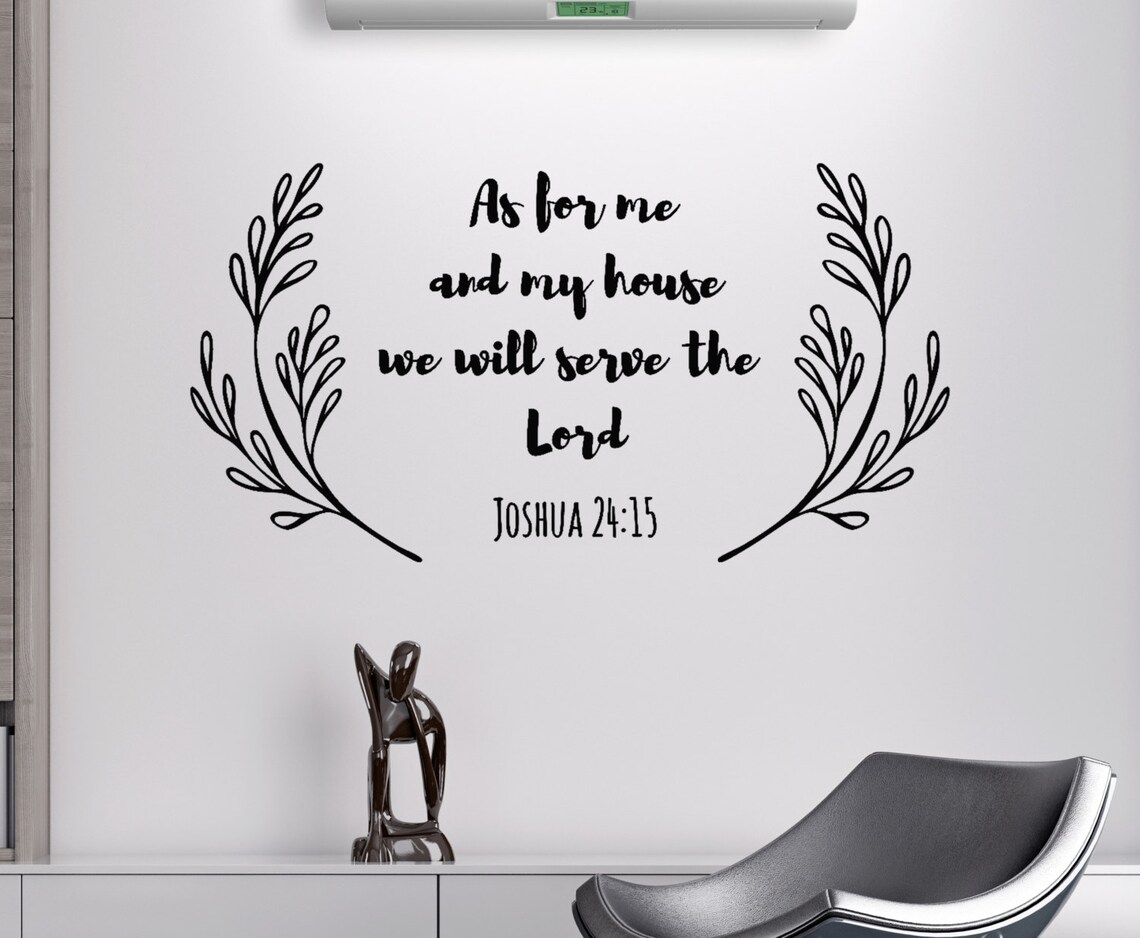 Wall Scripture Decals Vinyl Wall Scripture Decals Wall Etsy