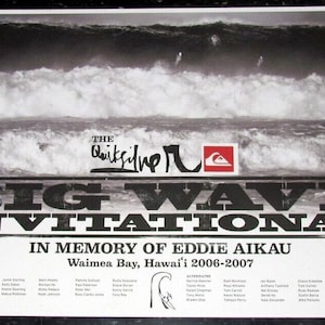 2007 Mint Original Eddie Aikau Waimea Hawaii Big Wave Surfing