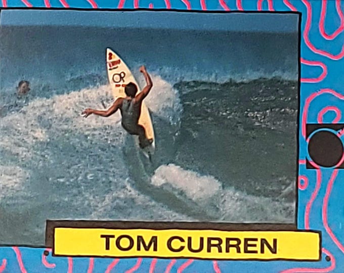 Tom Rudd Surf Vintage 1987 Astro Boyz Tom Curren Surfing Card: Hall of Fame ...