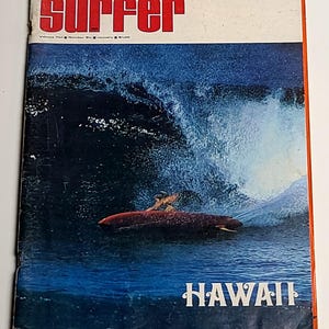 Vintage 1970 Surfer Magazine V10#6 Gerry Lopez, Hawaii Surfing, Surf Art