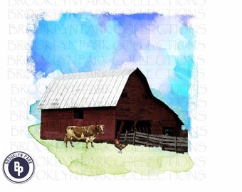 Old Farm Scene Etsy