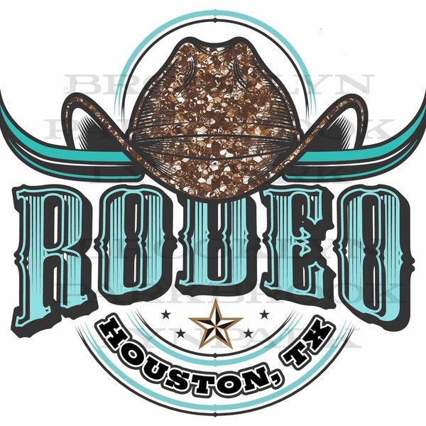 Houston, TX,  Rodeo, Cowboy Hat, Instant DIGITAL Download, Sublimation PNG, Graphics