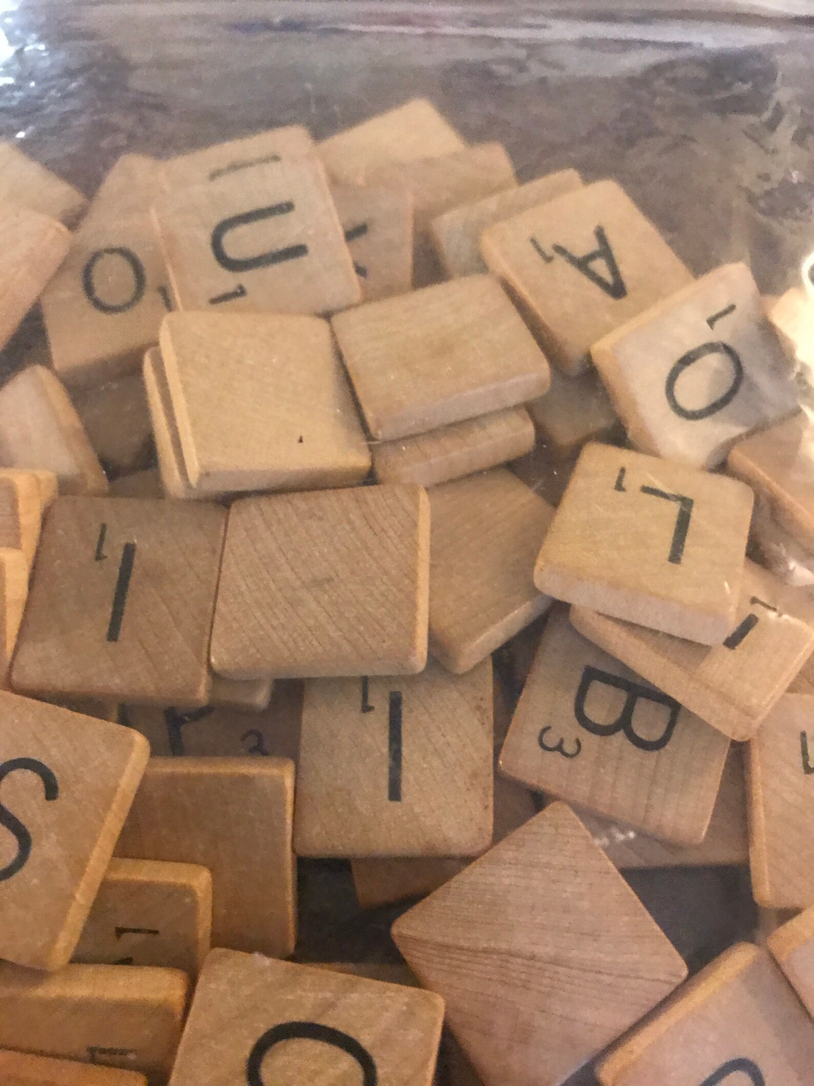 Vintage one inch square Scrabble Tiles. There are 100 tiles in Etsy