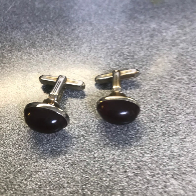 Black cuff links