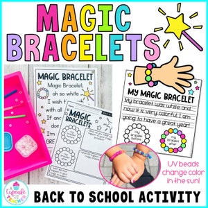 Magische Armbänder Zurück zu Schulaktivität | Erster Schultag Aktivität | Farbwechsel Armbänder