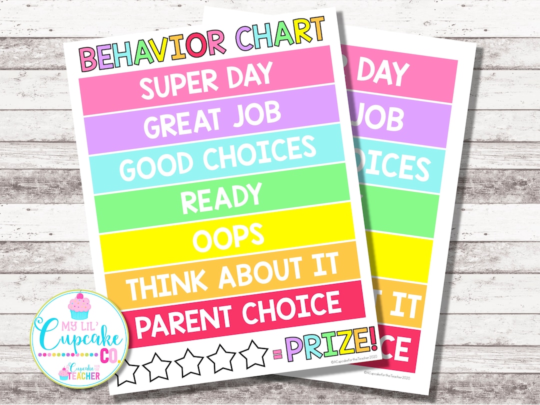 Behavior Chart Printable | Clip Chart | Behavior Chart for Home ...