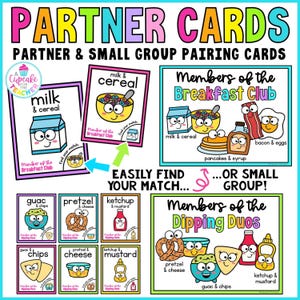 Partner- und Kleingruppenpaarungskarten | Klassenzimmer-Planung