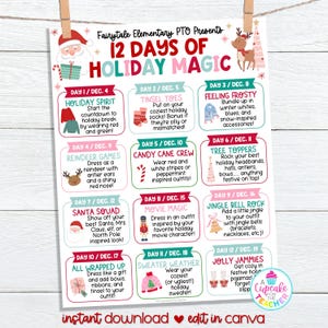 Christmas Dress up Days at School - Etsy