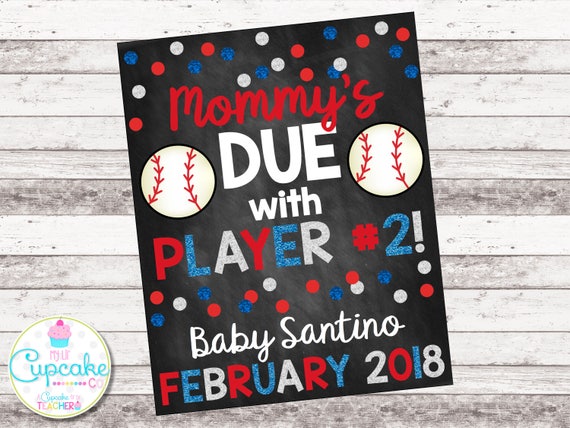 Baseball Pregnancy Announcement Team Big Brother Printable Pregnancy Chalkboard Sign