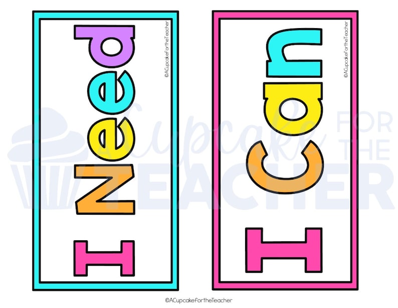 May include: Two colorful signs with the words "I need a coach" in large, colorful letters. The signs are framed in black and have a blue and pink border.