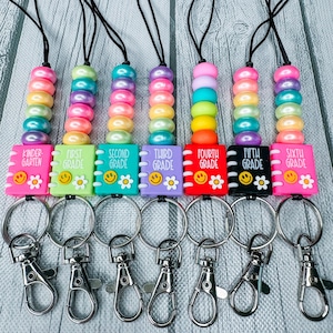 Teacher Lanyard | Grade Level Teacher Lanyards | Kindergarten 1st 2nd 3rd 4th 5th 6th Grade Lanyard | Teacher Gift Lanyard ID Badge or Keys