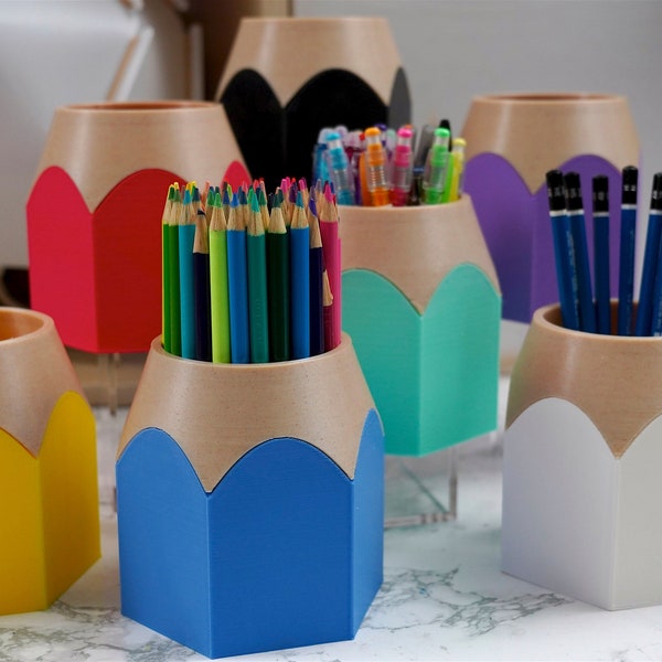 Pencil Desk Organizer Art Supplies Storage