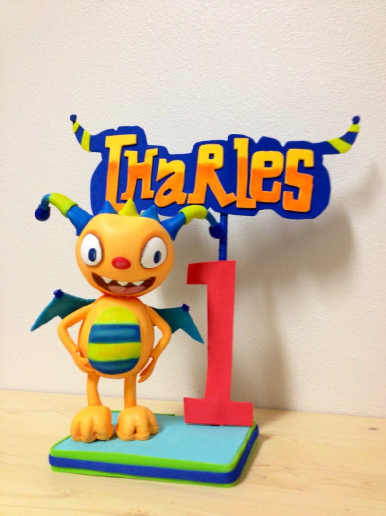 Henry Hugglemonster cake topper centerpiece Etsy