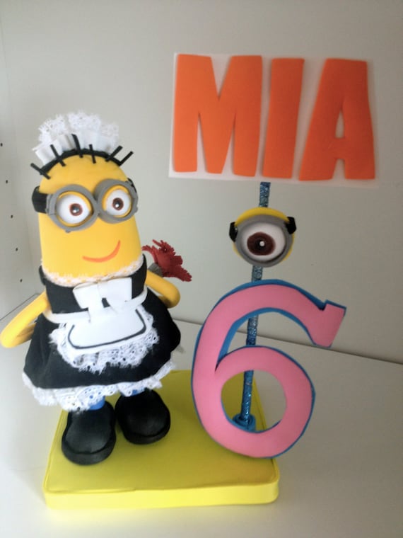 Despicable Me Minions Centerpiece Cake Topper Birthday