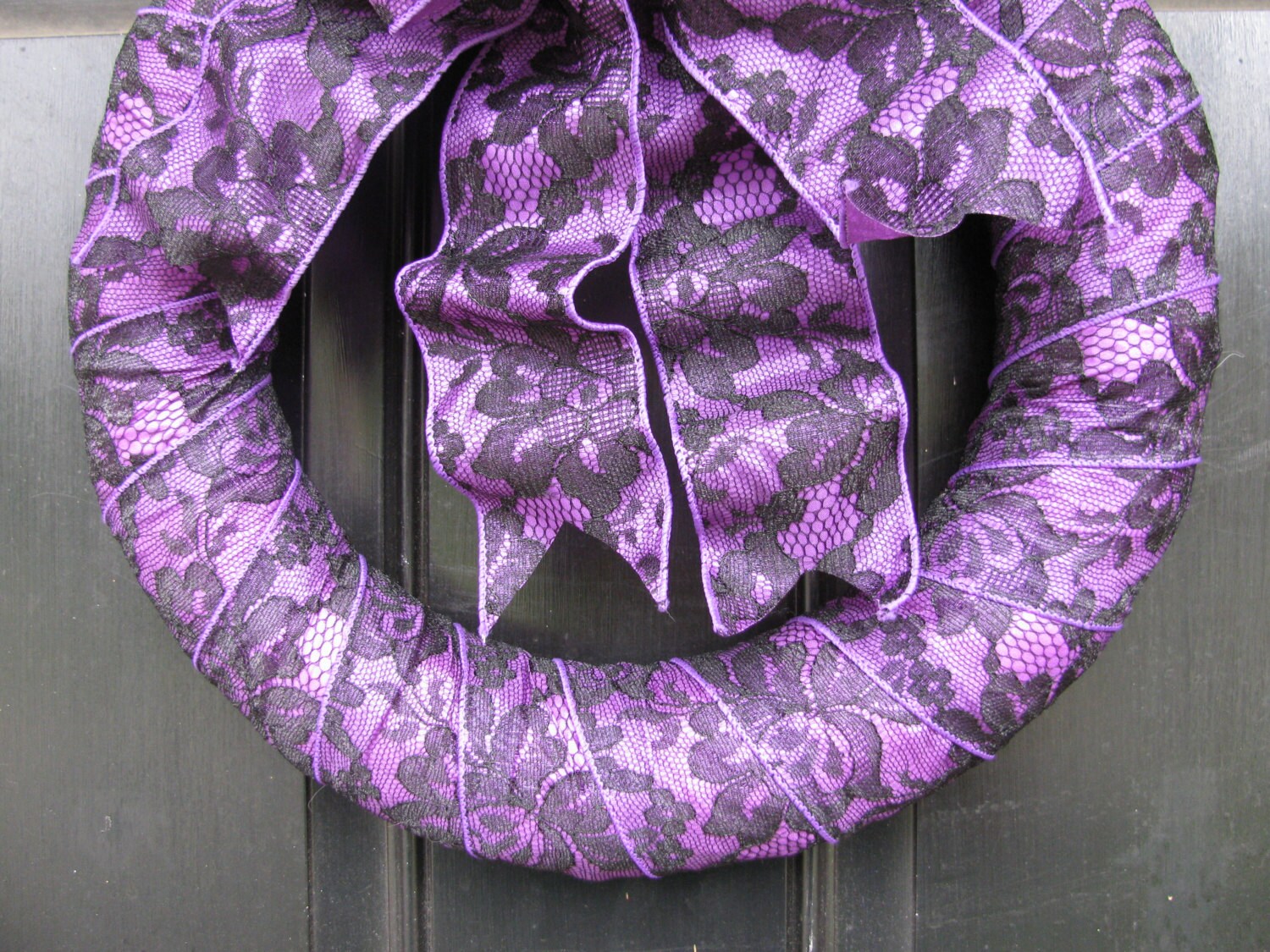 Purple Wreath Purple Lace Wreath Victorian Lace Wreath Door Etsy