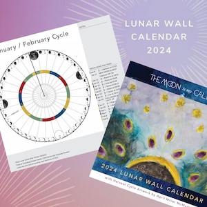 Lunar Wall Calendar 2024