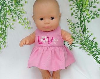 21 cm Miniland Dolls Dress - Love