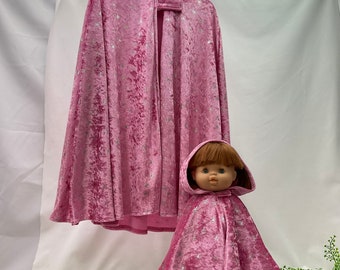 Child and doll matching Cape set age 3 upwards