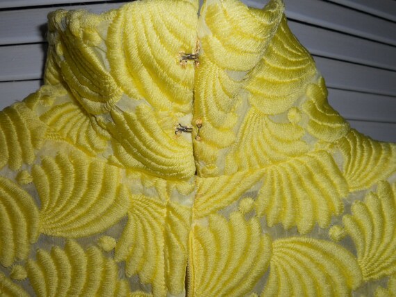 Vintage Heiser Yellow Short Sleeve Dress 1960s - image 3