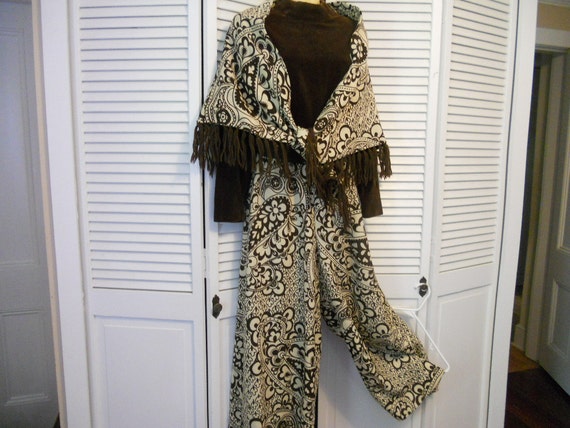 Vintage Leo Narducci Jumpsuit and Cape 1960s/1970s Wide Leg  