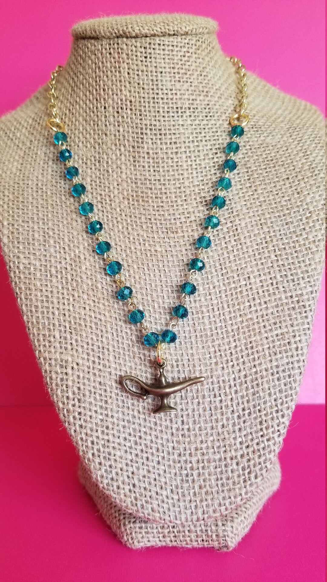 PRINCESS JASMINE NECKLACE, Lamp Necklace, Disney Bound, Disney Bounding, Disney Bounder Etsy