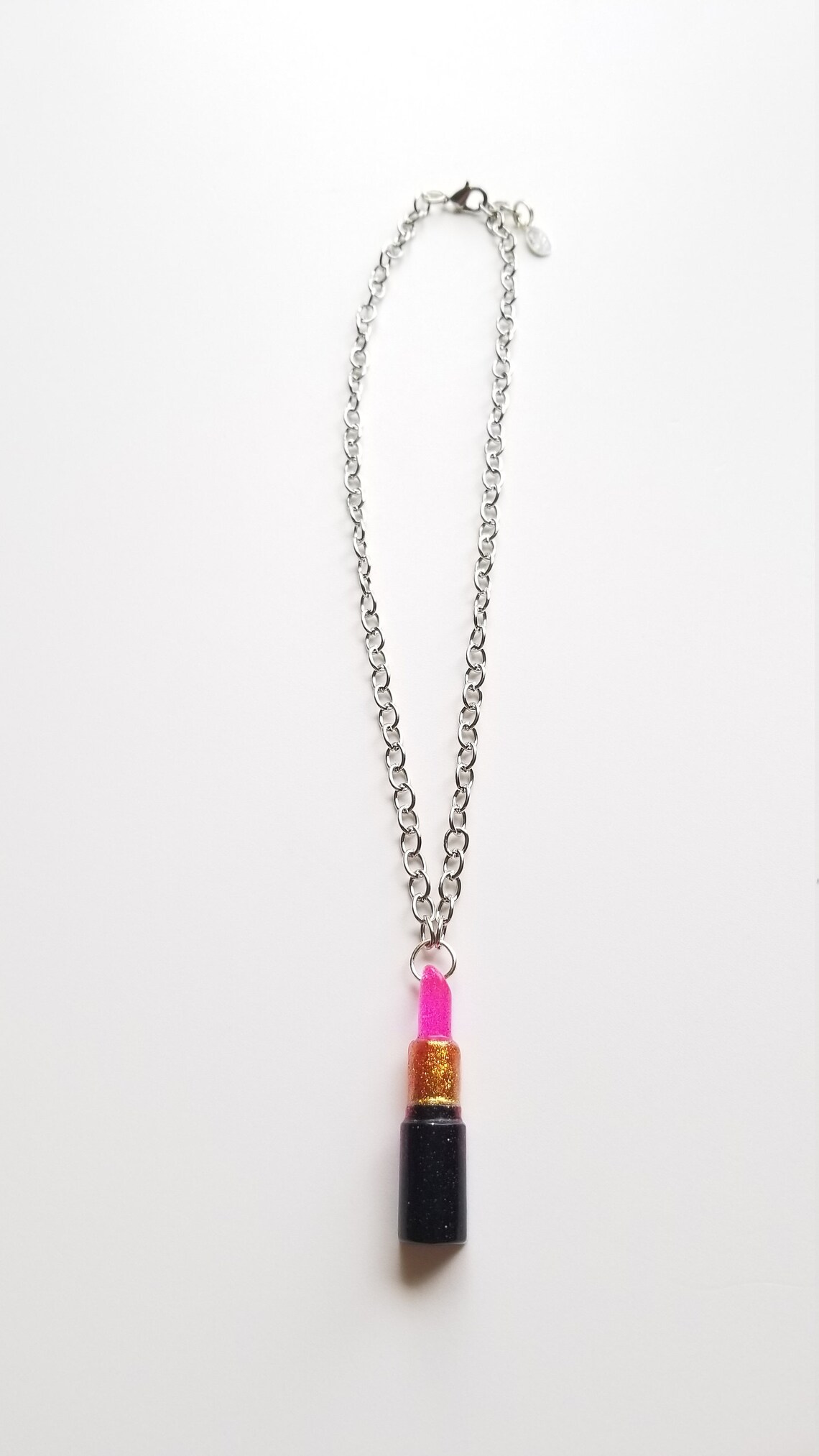 HOT PINK LIPSTICK Necklace 16 Inch Necklace Makeup Necklace Etsy