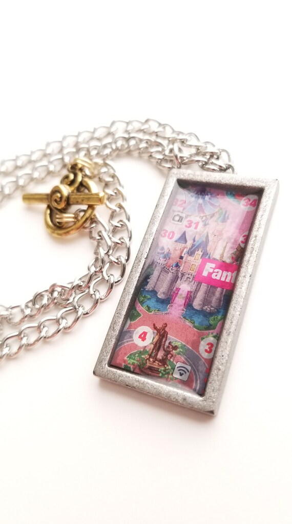 Magic Kingdom Necklace 18 Inch Disneyland Map Resin - Magic Of Disney Heart Pendant Necklace Magic Kingdom Necklace 18 Inch Disneyland Map Resin - Magic Of Disney Heart Pendant Necklace