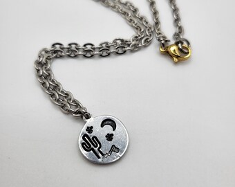 MINI ART PENDANT, Stainless Steel Necklace