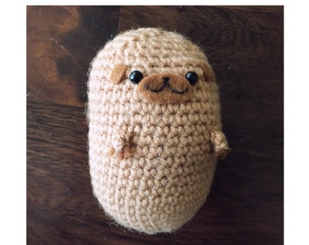 Crochet Pugtato Amigurumi Pattern