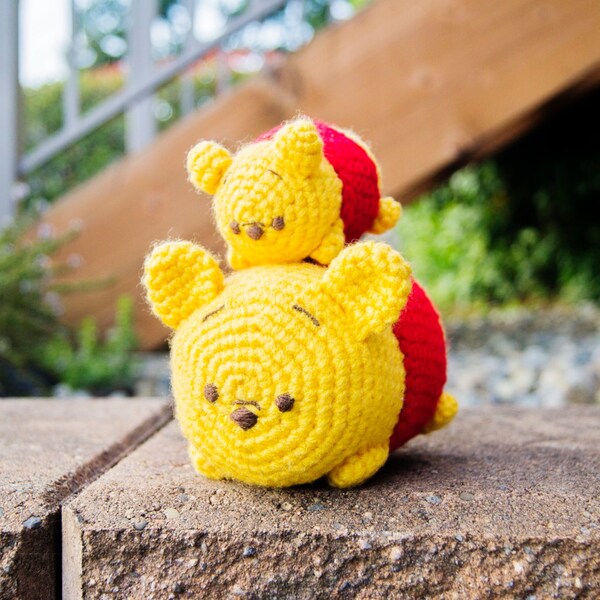 Disney Tsum Tsum Winnie the Pooh Small Crochet Amigurumi Plush