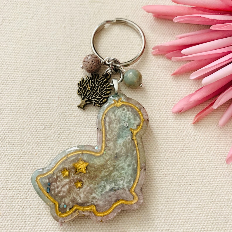 Earthy Dinosaurs~ Resin Keychain ~ Accessories