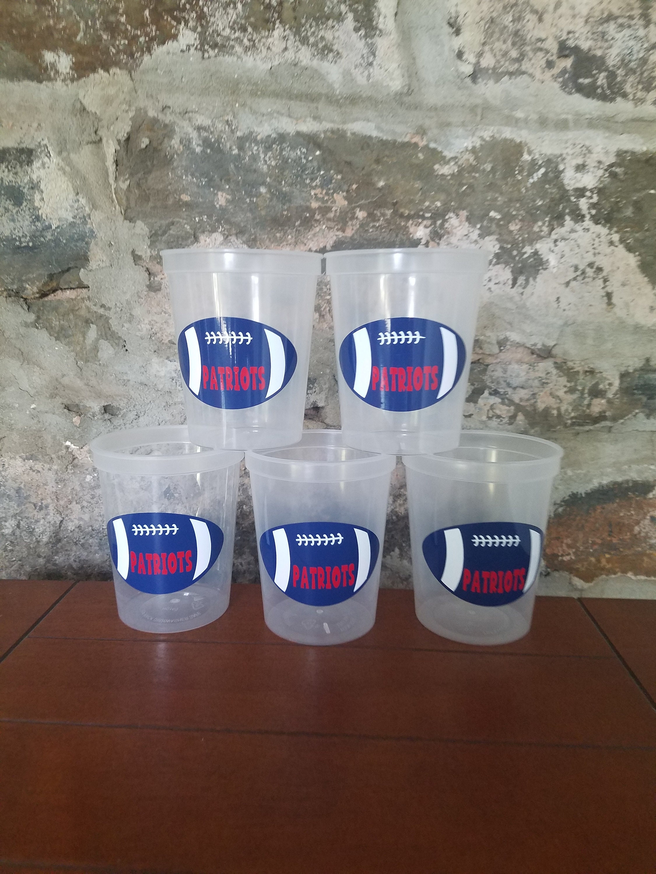 Personalized Football CupsClear Cups with Lid and Etsy