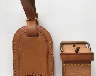 Authentic Louis Vuitton Luggage Tag And Strap Buckle.