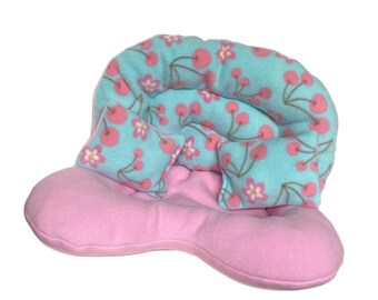 Fleece Meerschweinchenbett: Wendeauflage mit Kissen