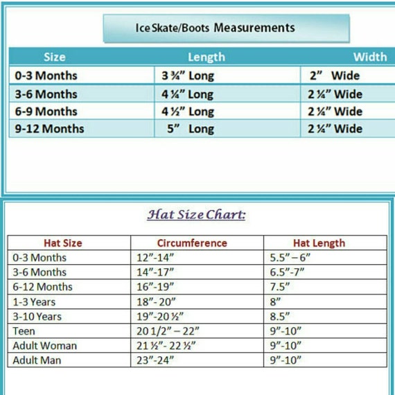 Skate Width Chart