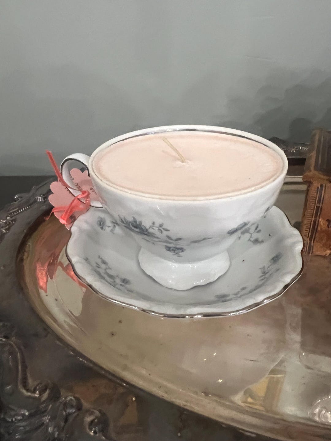 Vintage Tea Cup Candle - Etsy