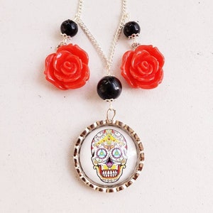 Dia De Los Muertos Inspired Necklace