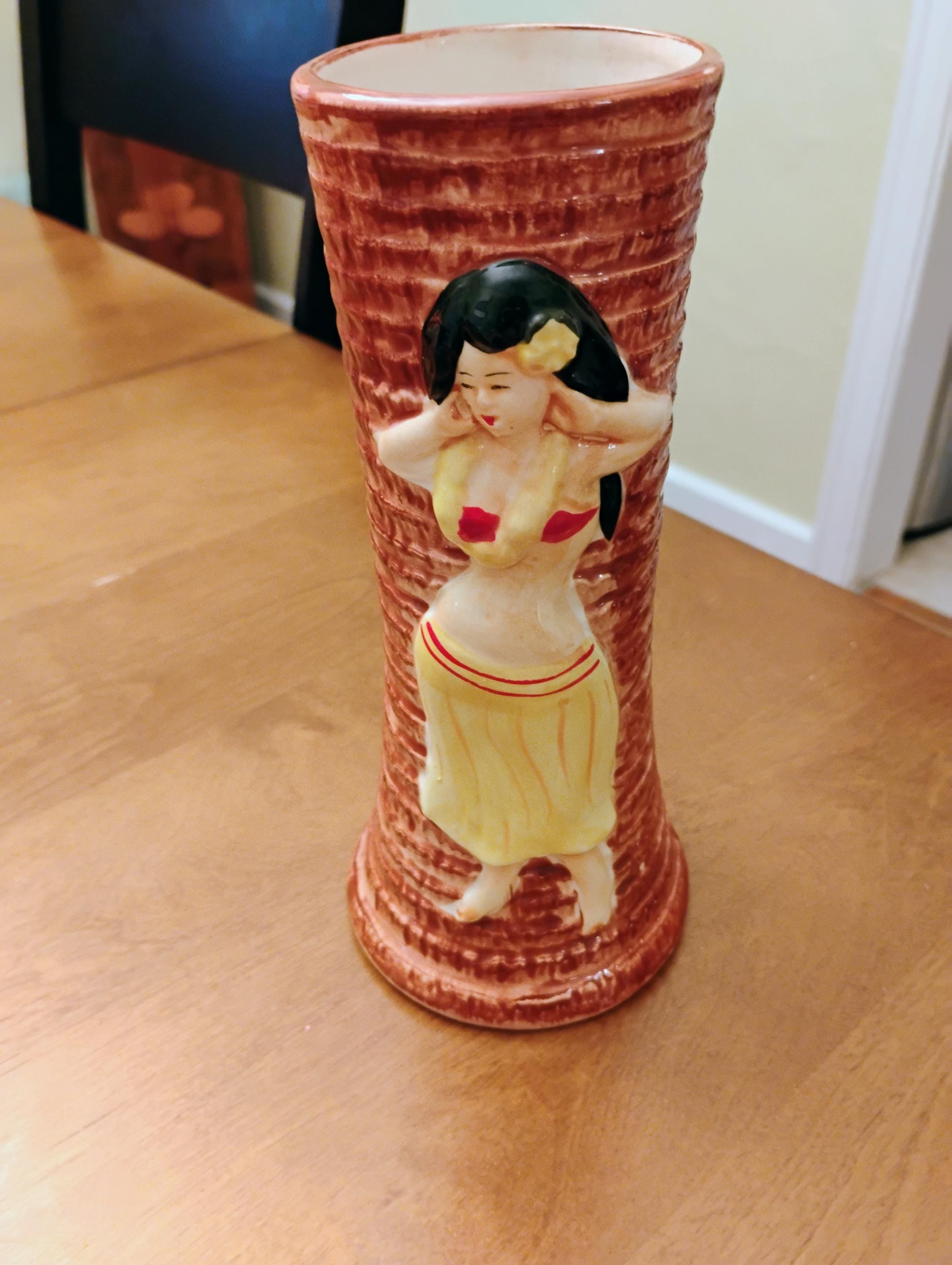 Vintage Porcelain Hula Girl - Etsy