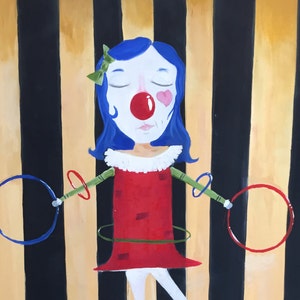 Clown Painting Hula Hoop