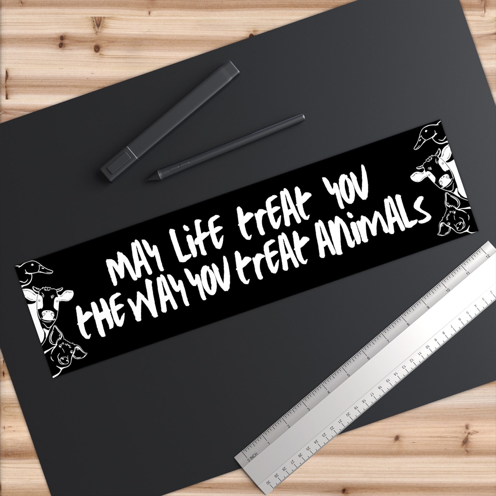 Animal Rights Karma Bumper Stickers 