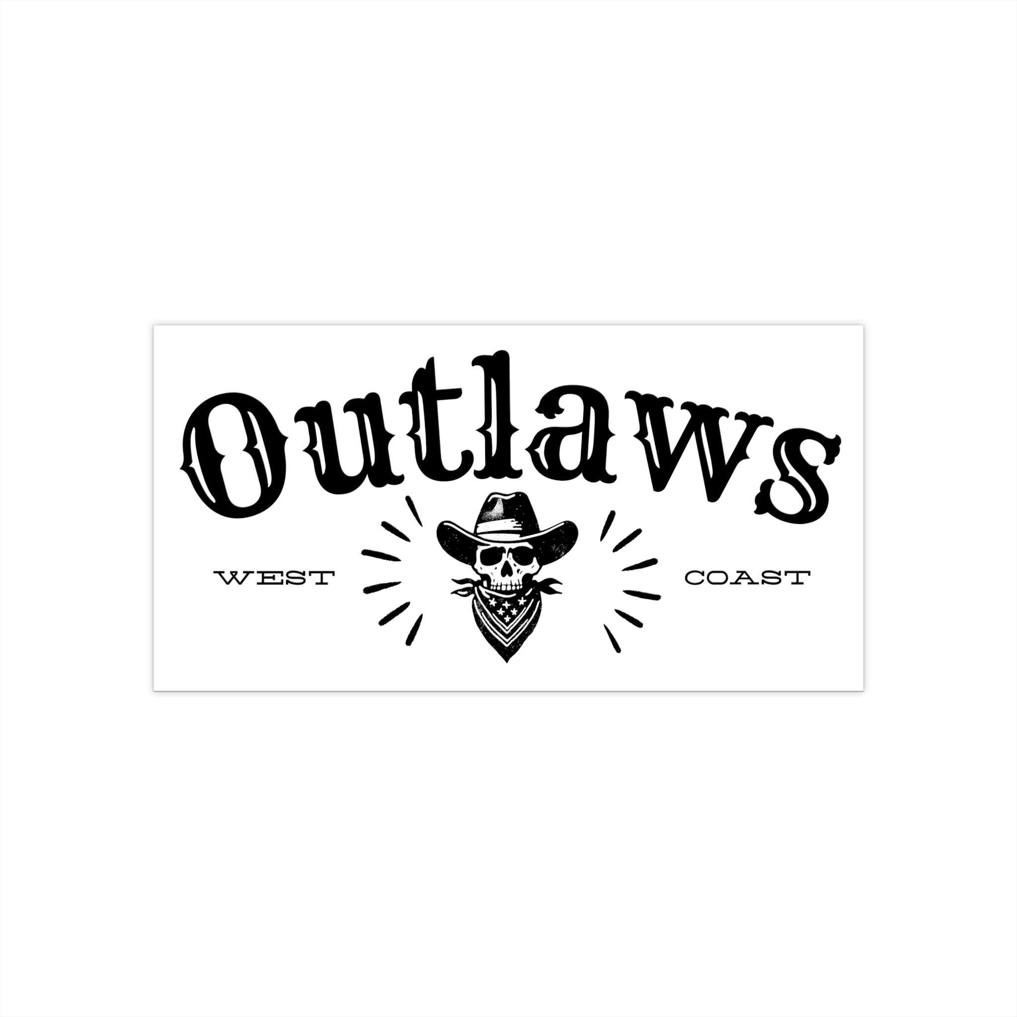 Outlaws West Cost California Cowboy Skull Bumper Stickers Outlaw Shirt -  Etsy, image size:2048x2048
