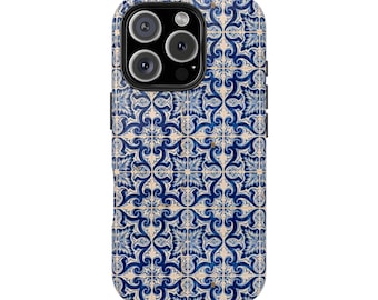 Azulejo portuguese tile Tough Phone Cases