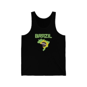 Portuguese Brazil Unisex Jersey Tank top shirt traveling Portuguese South America| artful european | portuguese patterns  azore